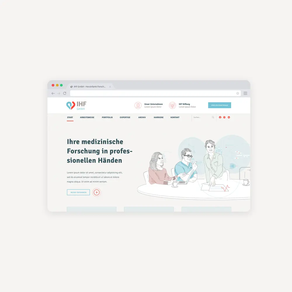 IHF GmbH: Website